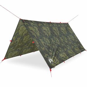 vidaXL Kempingov&aacute; plachta mask&aacute;čov&aacute; 306 x 306 cm nepromokav&aacute;