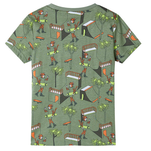 Dětské pyžamo s krátkým rukávem světle khaki 104