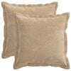 vidaXL Pol&scaron;t&aacute;ř 2 ks HOUTEN Taupe 30 x 30 cm Čenilkov&aacute; tkanina