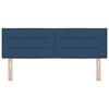 vidaXL Čelo postele s čelo Modr&aacute; 160 cm Uměl&aacute; kůže