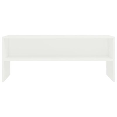 vidaXL TV stolek bílý 100 x 40 x 40 cm dřevotříska