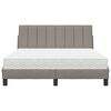 vidaXL Postel s matrac&iacute; Hanko taupe 140 x 190 cm textil