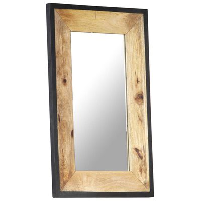 vidaXL Zrcadlo 80 x 50 cm masivní mangovníkové dřevo