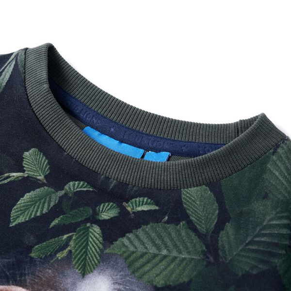 Dětsk&aacute; mikina tmavě khaki 116