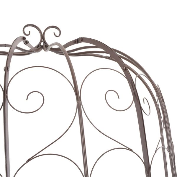 vidaXL Zahradn&iacute; lavice 95 cm železn&aacute; starožitn&aacute; hněd&aacute;