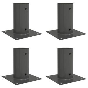 vidaXL Kulov&yacute; kotvov&yacute; kol&iacute;k 4 pcs Antracitov&aacute; 15 x 15 x 15 cm Kov