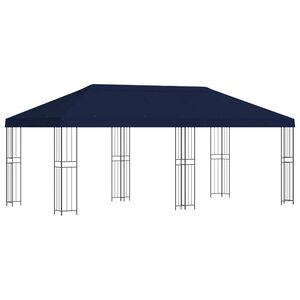 vidaXL Zahradn&iacute; alt&aacute;n 6 x 3 m Modr&aacute; Polyester a ocel 190 gsm