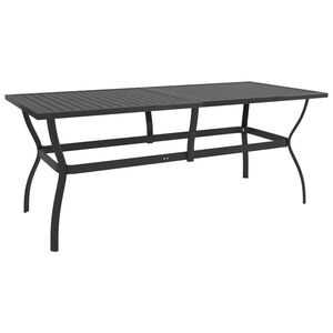 vidaXL Zahradn&iacute; stůl antracitov&yacute; 190 x 80 x 72 cm ocel