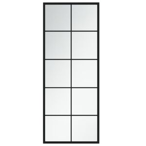 vidaXL N&aacute;stěnn&eacute; zrcadlo čern&eacute; 100 x 40 cm kov