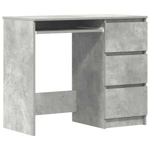 vidaXL Psac&iacute; stůl betonově &scaron;ed&yacute; 90 x 45 x 76 cm kompozitn&iacute; dřevo