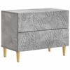 vidaXL Nočn&iacute; stolek Betonově &scaron;ed&aacute; 62 x 34,5 x 48 cm Kompozitn&iacute; dřevo