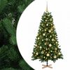 vidaXL Uměl&yacute; v&aacute;nočn&iacute; stromek s v&aacute;nočn&iacute;mi koulemi 120 cm 150 LED