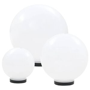 vidaXL Kulovit&aacute; LED lampa sada 3 kusů koule 20/30/40 cm PMMA