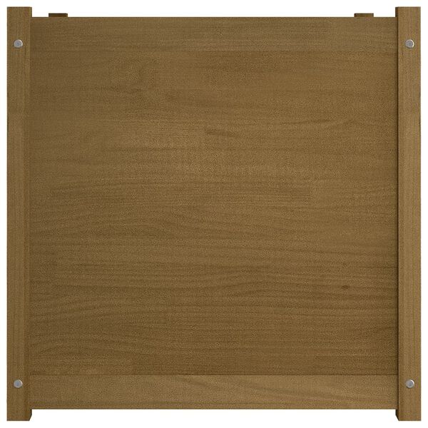 vidaXL Zahradní truhlík medově hnědý 70 x 70 x 70 cm masivní borovice