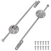 vidaXL Hlin&iacute;kov&yacute; t&aacute;hlo z&aacute;věs 2 pcs Stř&iacute;brn&aacute; 190 mm Železo