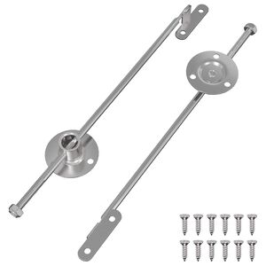 vidaXL Hlin&iacute;kov&yacute; t&aacute;hlo z&aacute;věs 2 pcs Stř&iacute;brn&aacute; 190 mm Železo