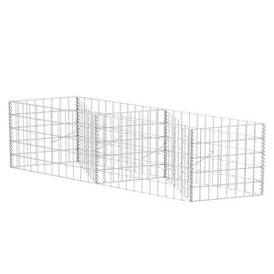 vidaXL Gabionov&yacute; ko&scaron; pozinkovan&aacute; ocel 120 x 30 x 50 cm