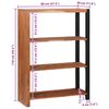 vidaXL Knihovna Hnědá 80 x 30 x 110 cm Masivní akáciové dřevo