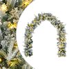 vidaXL V&aacute;nočn&iacute; girlanda Zelen&aacute; a b&iacute;l&aacute; 270 cm PVC a PE 50 LED