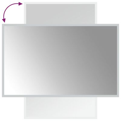 vidaXL Koupelnové zrcadlo s LED osvětlením 50x80 cm