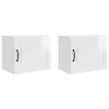 vidaXL N&aacute;stěnn&aacute; skř&iacute;ňka PORTO 2 pcs Vysoce leskl&aacute; b&iacute;l&aacute; 50 x 31 x 40 cm