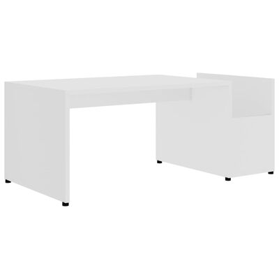 vidaXL Konferenční stolek bílý 90 x 45 x 35 cm dřevotříska