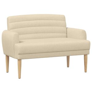 vidaXL Pohovka s knofl&iacute;kov&yacute;m pro&scaron;&iacute;v&aacute;n&iacute;m Kr&eacute;mov&aacute; 116 x 67 x 80 cm