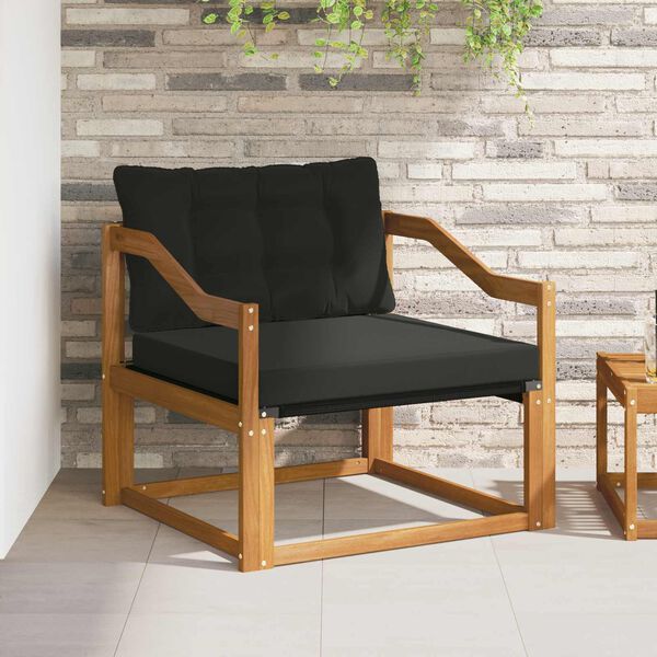 vidaXL Venkovn&iacute; pohovkov&aacute; souprava Masivn&iacute; ak&aacute;ciov&eacute; dřevo a Textilene