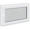 vidaXL Okeno do suter&eacute;nu RISOR 100 x 60 cm PVC a sklo Antracitov&aacute;