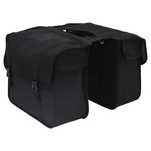 vidaXL Cyklistick&aacute; ta&scaron;ka Čern&aacute; 40 x 18.5 x 35 cm Polyester