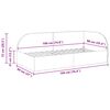 vidaXL Rohov&yacute; r&aacute;m postele s čelo Kr&eacute;mov&aacute; 90 cm x 190 cm samet
