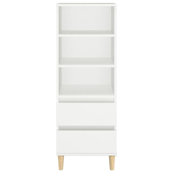 vidaXL Skříň highboard bílá 40 x 36 x 110 cm kompozitní dřevo