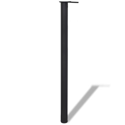 4 výškově nastavitelné stolové nohy 1100 mm černé