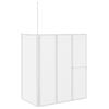 vidaXL Sprchov&aacute; a vanov&aacute; z&aacute;stěna tvar L 70x120x137cm 4 panely skl&aacute;dac&iacute;