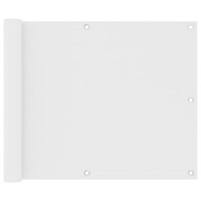 vidaXL Balkónová zástěna bílá 75 x 400 cm oxfordská látka