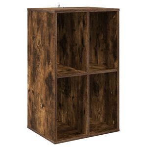 vidaXL Skř&iacute;ň na gramofonov&eacute; desky Kouřov&yacute; dub 44,5 x 36,5 x 74,5 cm