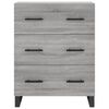 vidaXL Skř&iacute;ň highboard &scaron;ed&aacute; sonoma 69,5 x 34 x 180 cm kompozitn&iacute; dřevo