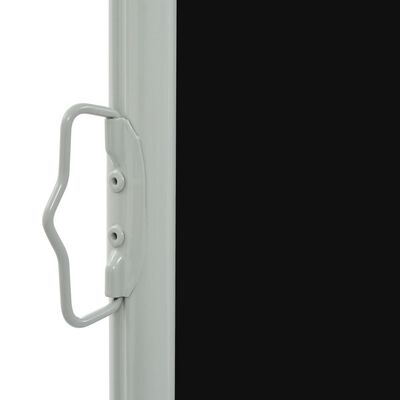 vidaXL Zatahovací boční markýza / zástěna na terasu 60 x 300 cm černá