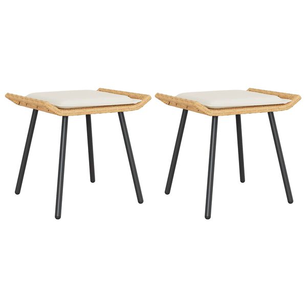 vidaXL Zahradn&iacute; stolička 2 pcs Hněd&aacute; 50 x 40 x 45 cm Polyester