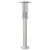 vidaXL Venkovn&iacute; stojac&iacute; lampa stř&iacute;brn&aacute; 60 cm nerezov&aacute; ocel