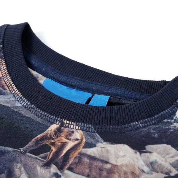 Dětsk&aacute; mikina n&aacute;mořnicky modr&aacute; 140