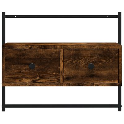 vidaXL TV skříňka nástěnná kouřový dub 60,5x30x51 cm kompozitní dřevo