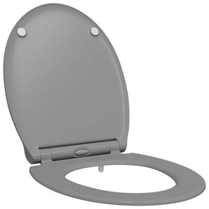 vidaXL Toaletn&iacute; prkno &Scaron;ed&aacute; 45,5 x 37,5 x 3,8 cm Duroplast