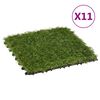 vidaXL Dlaždice s umělou tr&aacute;vou 11 ks zelen&eacute; 30 x 30 cm