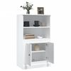 vidaXL Skříň highboard lesklá bílá 60 x 35,5 x 103,5 kompozitní dřevo