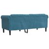 vidaXL Pohovka 2místná modrá samet
