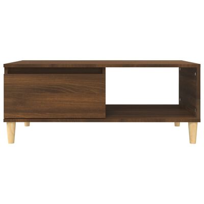 vidaXL Konferenční stolek hnědý dub 90 x 50 x 36,5 cm kompozitní dřevo