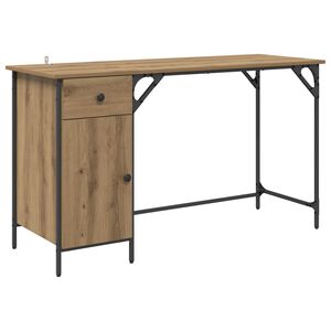 vidaXL Poč&iacute;tačov&yacute; stůl Artisanov&yacute; dub 131 x 48 x 75 cm