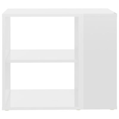 vidaXL Odkládací skříňka bílá s vysokým leskem 60x30x50 cm dřevotříska