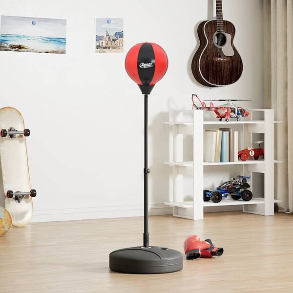 vidaXL Boxovac&iacute; sada s rukavicemi a pumpičkou v&yacute;&scaron;ka 81&ndash;122 cm